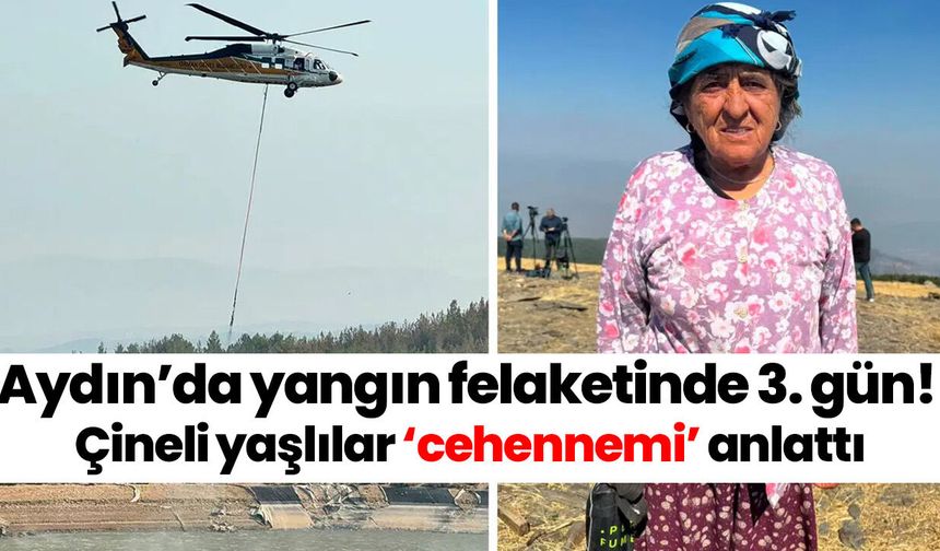 Aydın’da yangın felaketinde 3. gün! Çineli yaşlılar ‘cehennemi’ anlattı