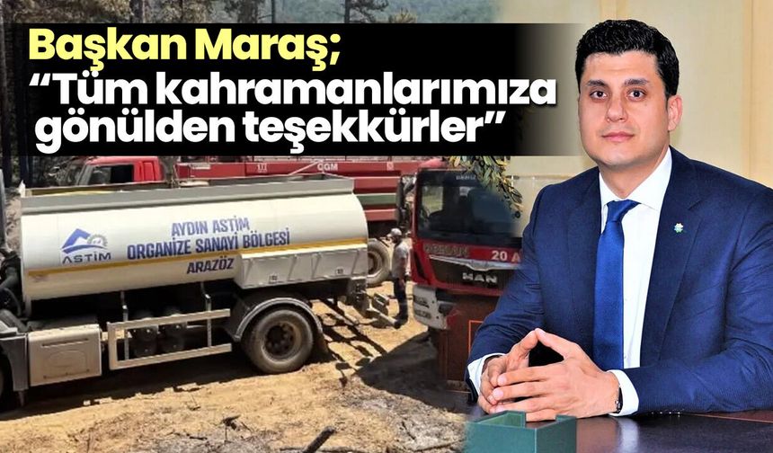 ASTİM OSB Çine’deki yangın için seferber oldu
