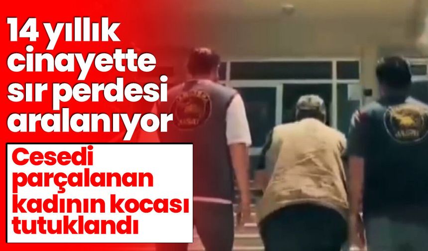 14 yıllık cinayette sır perdesi aralanıyor! Cesedi parçalanan kadının kocası tutuklandı