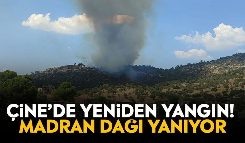 Çine’de yeniden yangın! Madran Dağı yanıyor