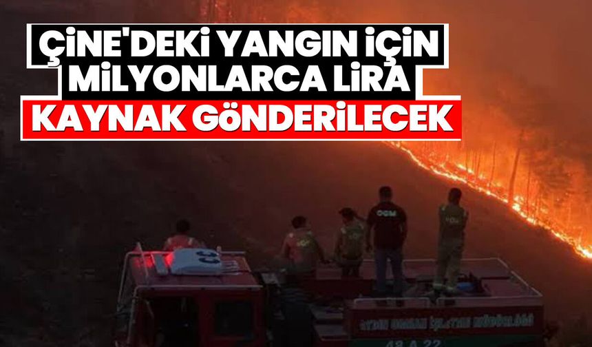 Çine'deki yangın için milyonlarca lira kaynak gönderilecek