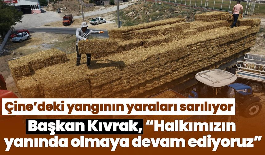 Çine’deki yangının yaraları sarılıyor