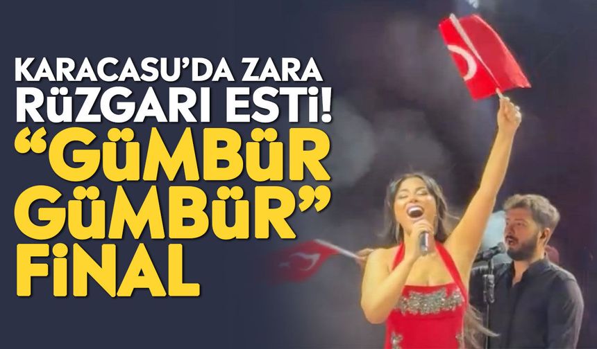 Karacasu’da Zara rüzgarı esti! “Gümbür Gümbür” final