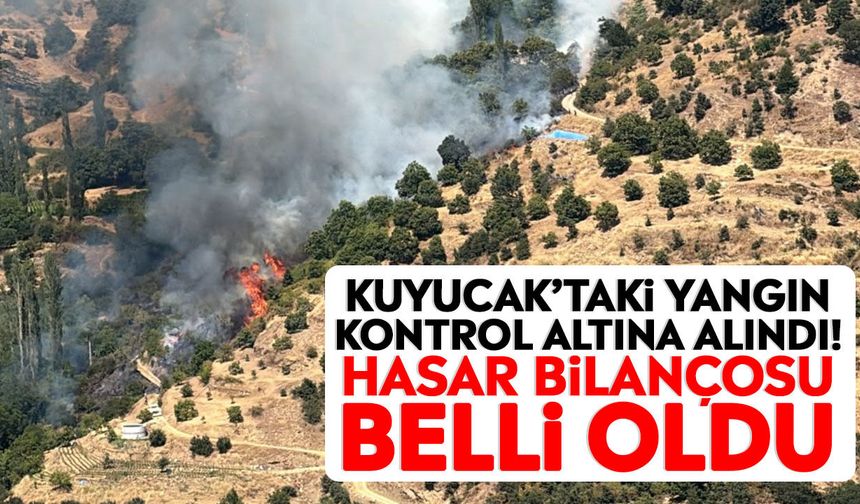 Kuyucak’taki yangın kontrol altına alındı! Hasar bilançosu belli oldu