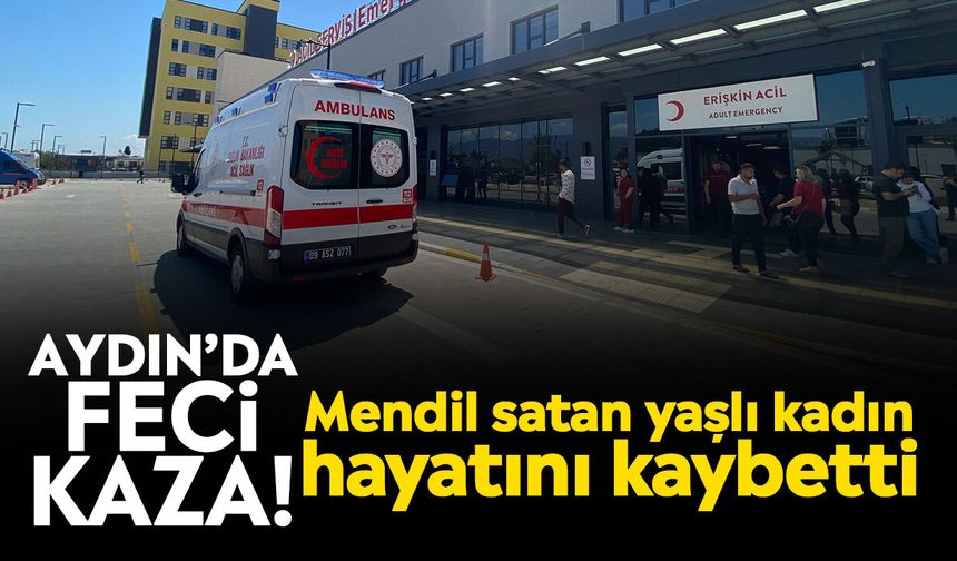 Aydın’da feci kaza! Mendil satan yaşlı kadın hayatını kaybetti