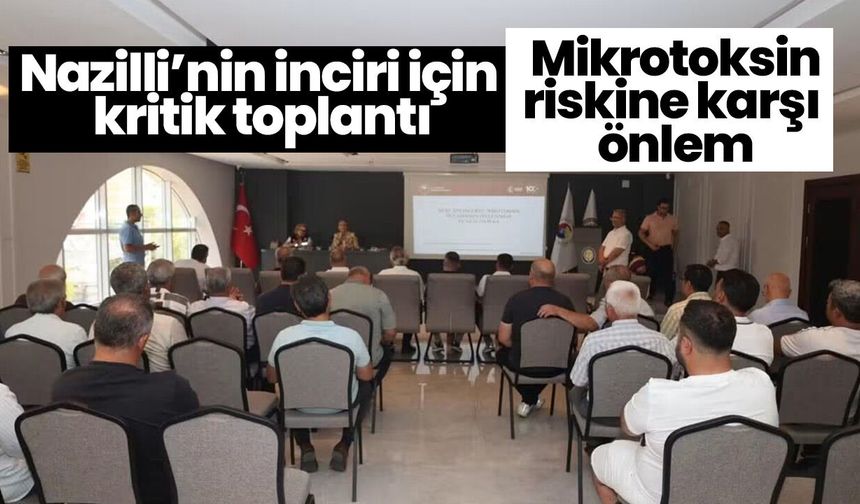 Nazilli’nin inciri için kritik toplantı! Mikrotoksin riskine karşı önlem