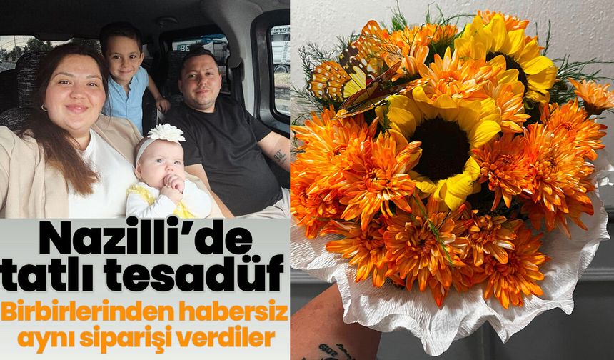 Nazilli’de tatlı tesadüf! Birbirlerinden habersiz aynı siparişi verdiler