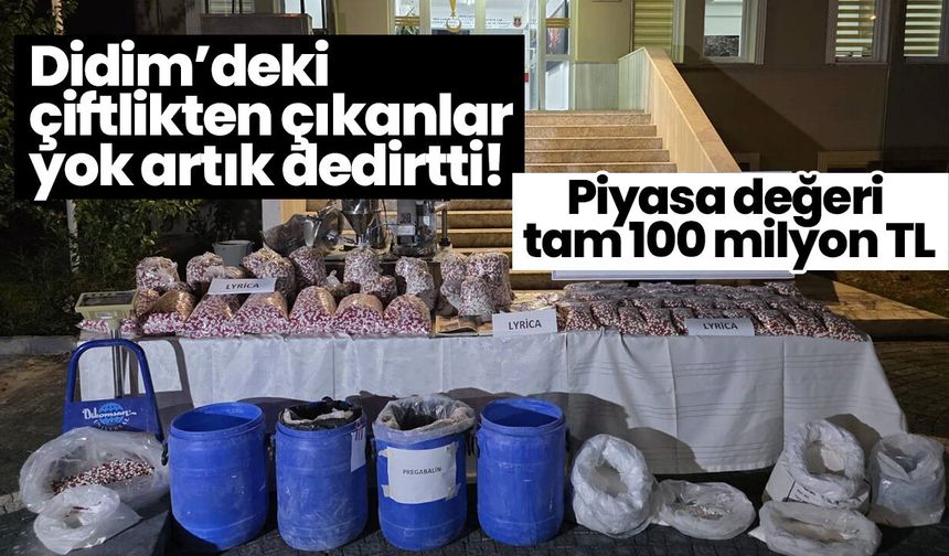 Didim’deki çiftlikten çıkanlar yok artık dedirtti! Piyasa değeri tam 100 milyon TL
