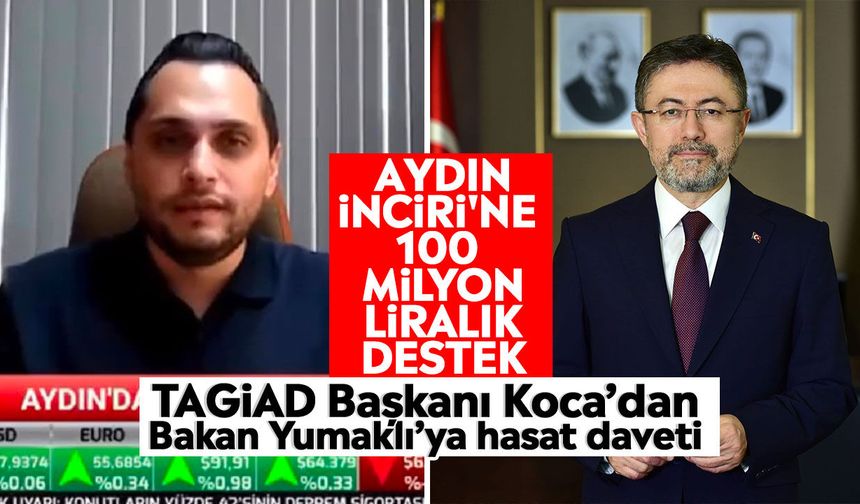 Aydın İnciri'ne 100 milyon liralık destek: TAGİAD Başkanı Koca’dan Bakan Yumaklı’ya hasat daveti