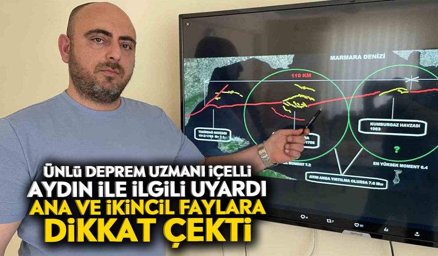 Ünlü Deprem Uzmanı İçelli Aydın ile ilgili uyardı: Ana ve ikincil faylara dikkat çekti