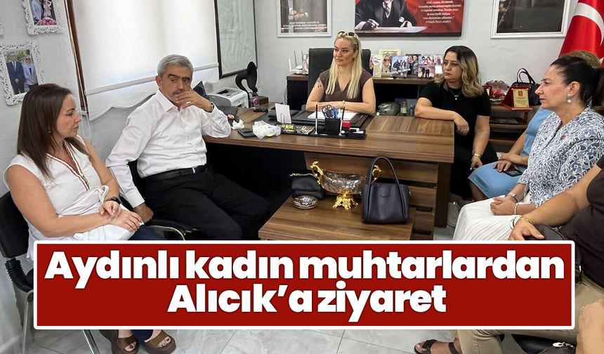 Aydınlı kadın muhtarlardan Alıcık’a ziyaret