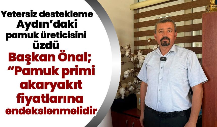 Yetersiz destekleme Aydın’daki pamuk üreticisini üzdü