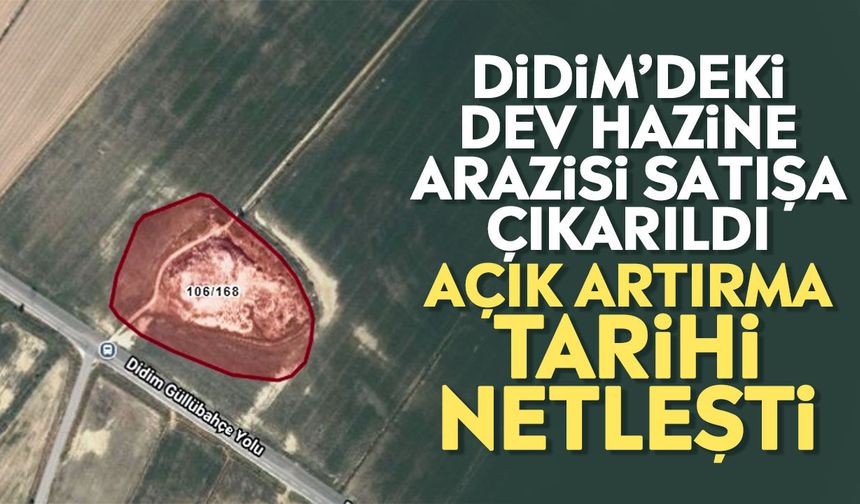 Didim’deki dev hazine arazisi satışa çıkarıldı: Açık artırma tarihi netleşti