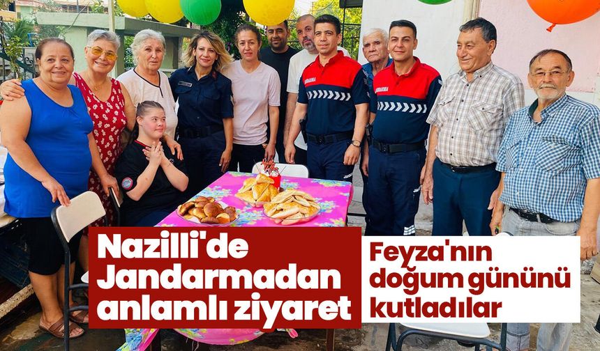 Nazilli'de Jandarmadan anlamlı ziyaret