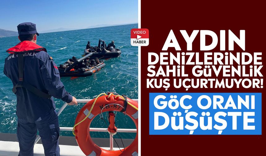 Aydın denizlerinde Sahil Güvenlik kuş uçurtmuyor! Göç oranı düşüşte