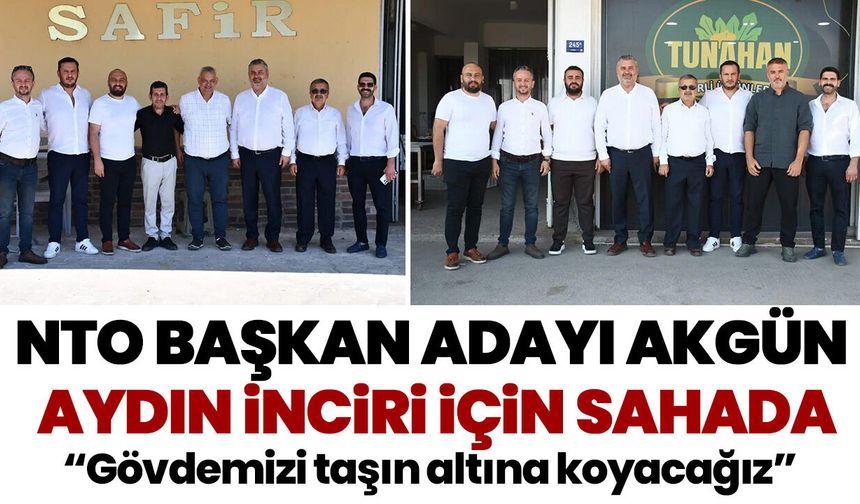 NTO Başkan Adayı Akgün Aydın inciri için sahada