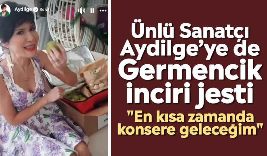Ünlü Sanatçı Aydilge’ye de Germencik İnciri jesti